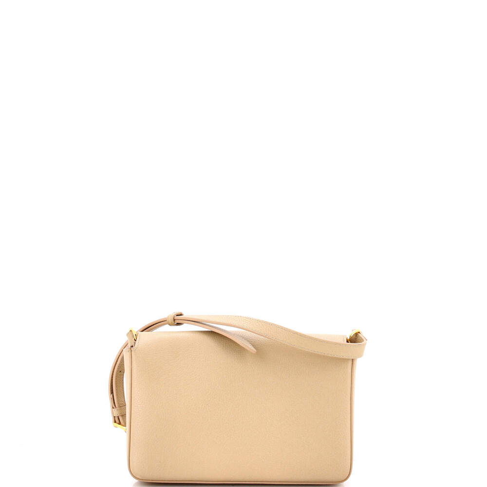 Burberry Mini Note Crossbody Bag Leather with Vintage Check Canvas - Picture 3 of 6